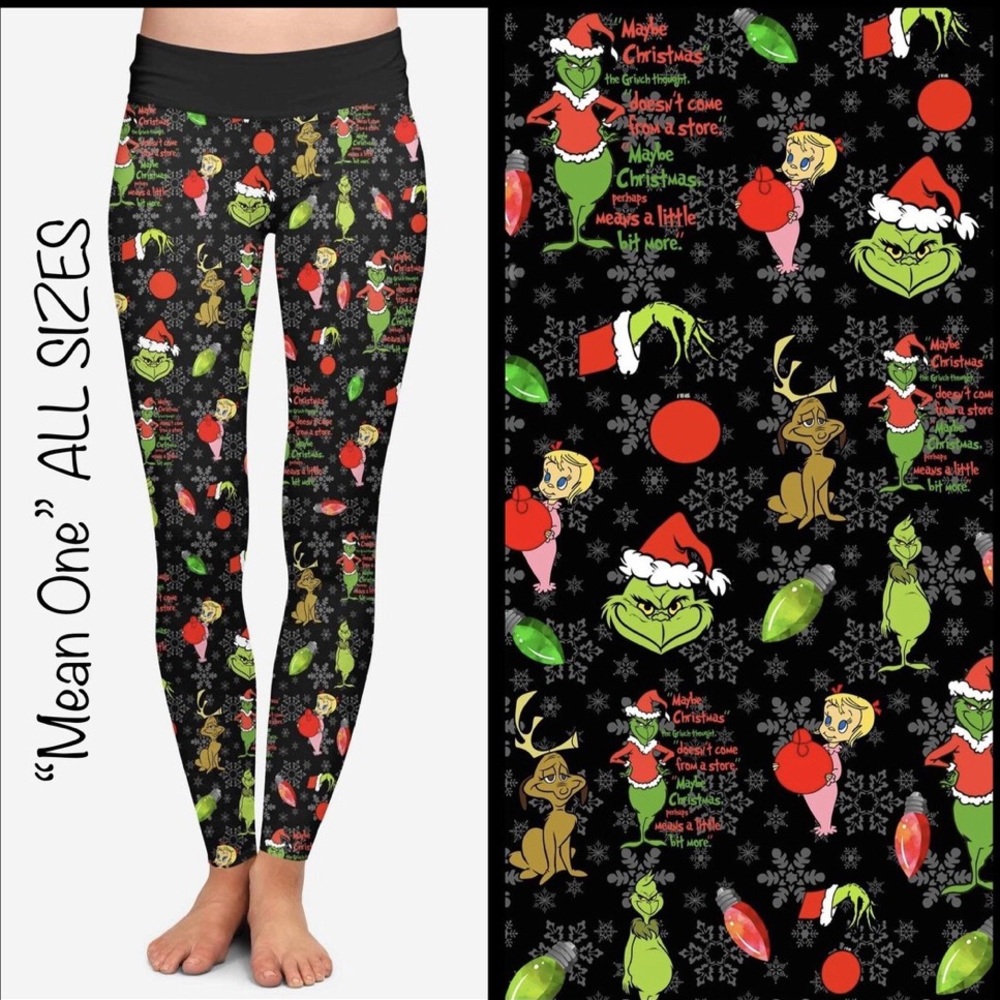 MEAN ONE GRINCH CHRISTMAS FULL LENGTH LEGGINGS